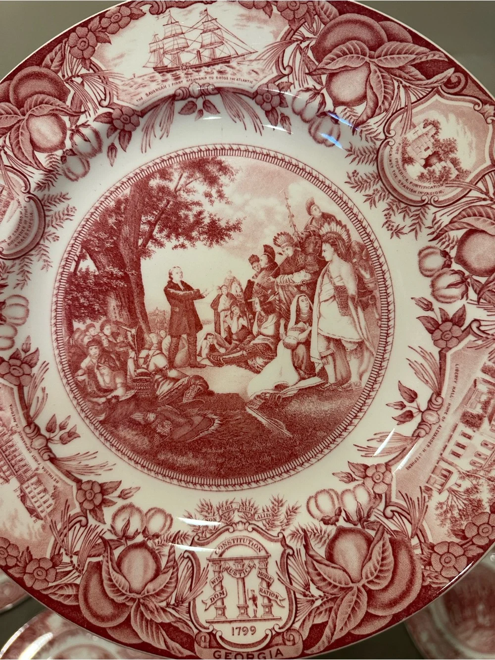 Wedgwood Georgia Historical Plates